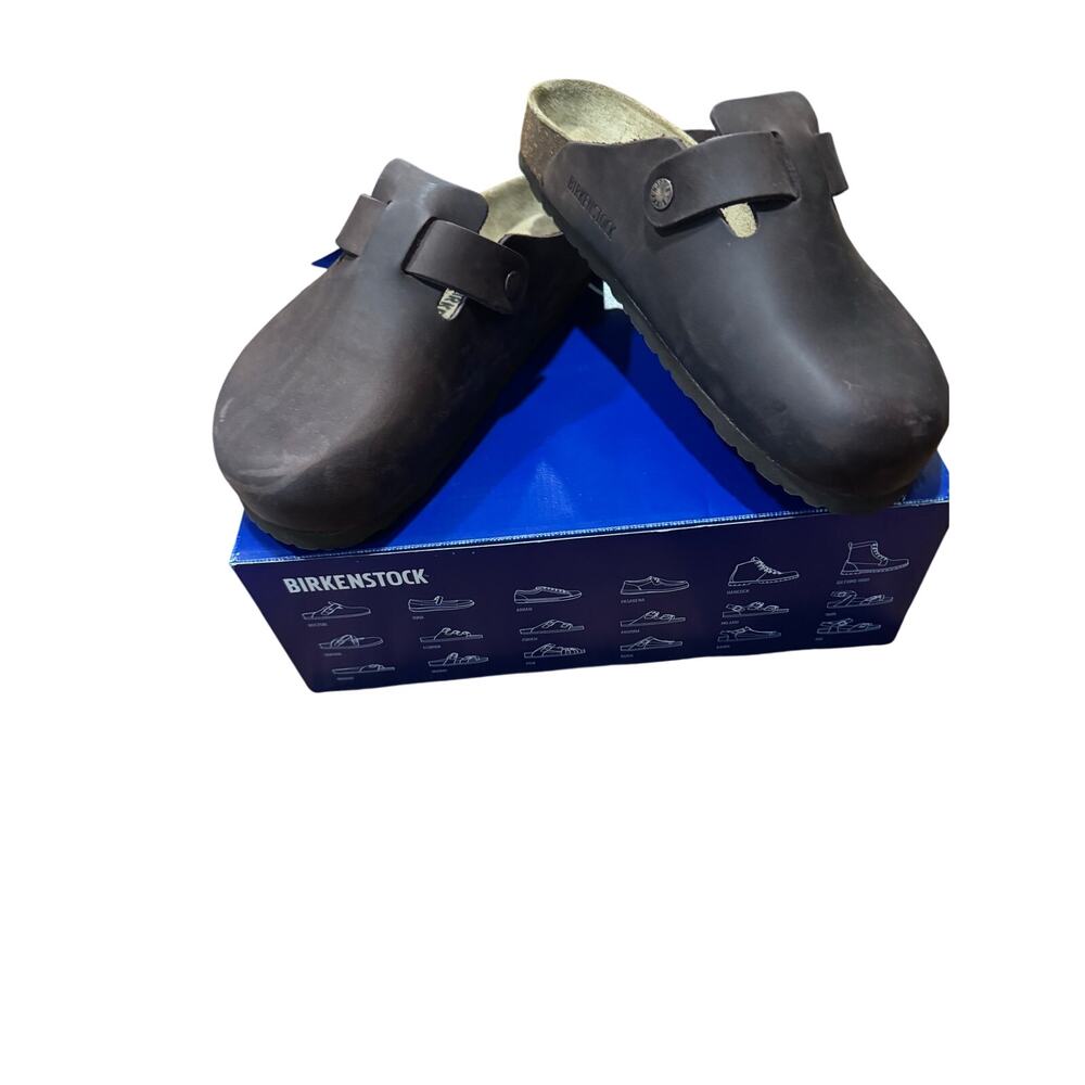 Birkenstock Boston Habana Oiled Leather Clogs EU 41 US 10 Women’s / 8 Men’s NWT
